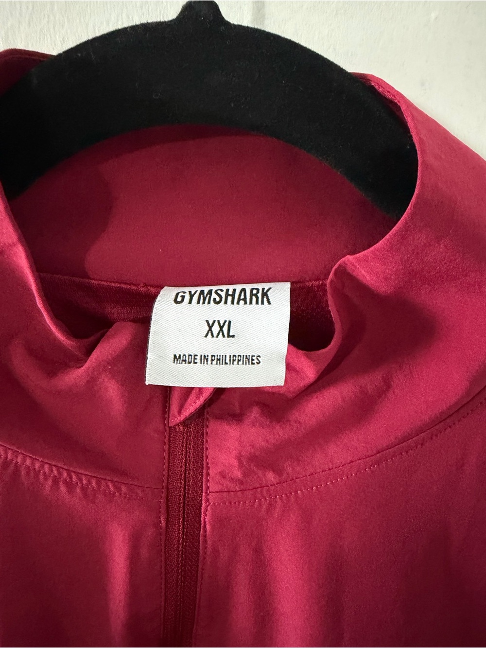 Gymshark woman’s red half-Zip Performance Jacket